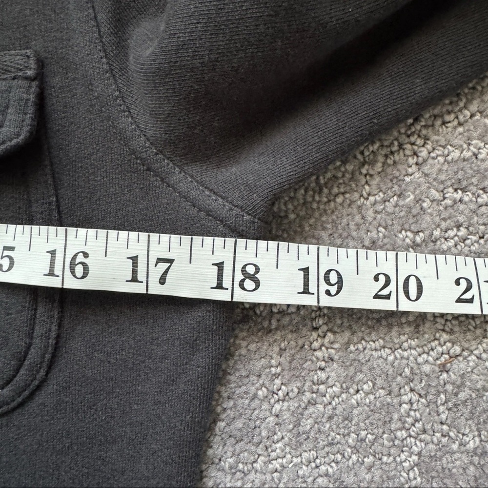 prAna Coat Womens Small Black 100% Cotton Knit Mock Neck Military Tori Jacket - Picture 11 of 13